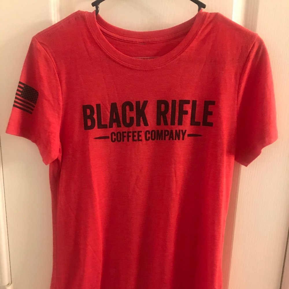 Black Rifle Coffee Company Women's red tee shirt
